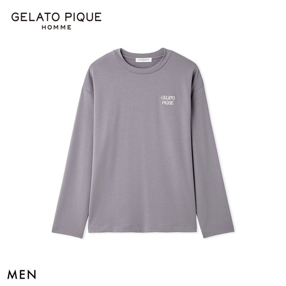 ジェラートピケ オム メンズ インレイロゴロンT ジェラピケ パジャマ ルームウェア gelato pique HOMME