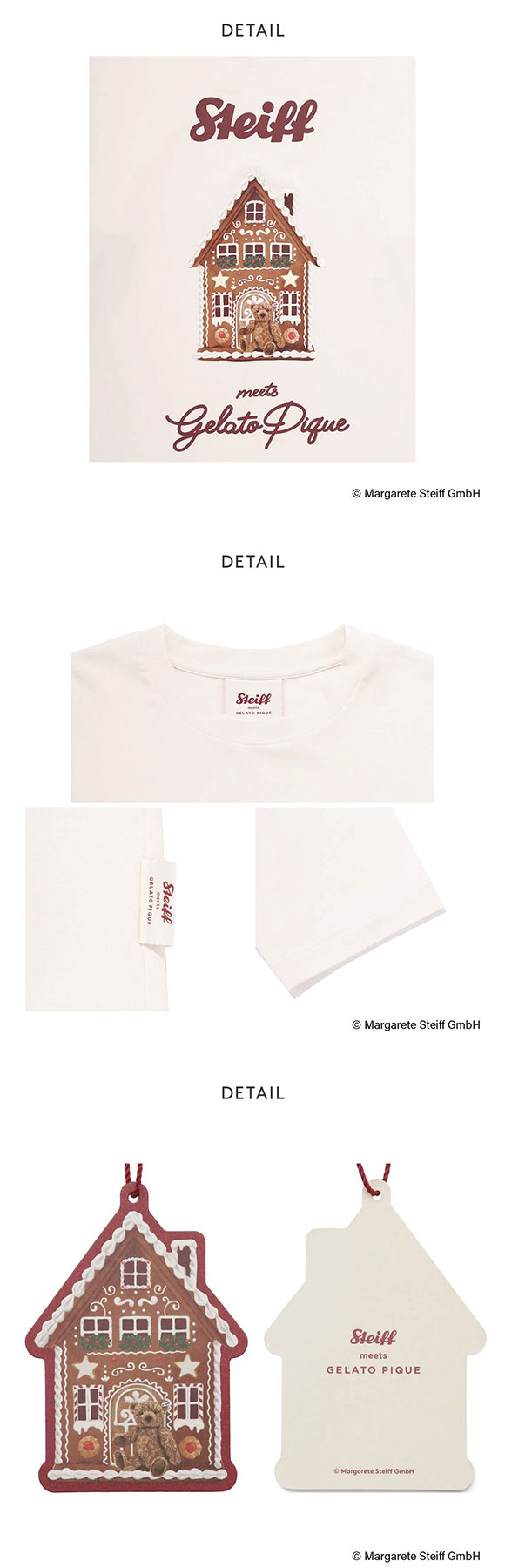 ジェラートピケ オム メンズ シュタイフ ワンポイントロンT ジェラピケ gelato pique HOMME steiff