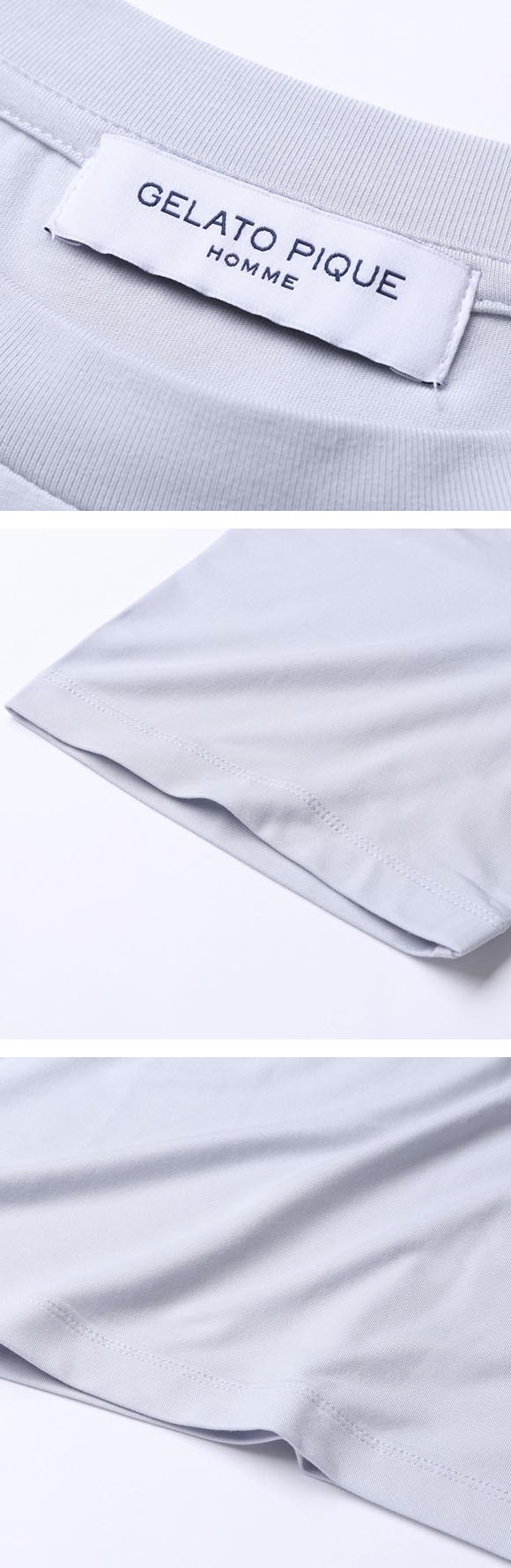 ジェラートピケ オム メンズ 接触冷感 COOLレーヨンデザートロゴTシャツ ジェラピケ パジャマ ルームウェア GELATO PIQUE HOMME