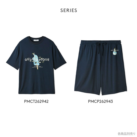 ジェラートピケ オム メンズ 接触冷感 アイスポップジャージーTシャツ ジェラピケ パジャマ ルームウェア gelato pique HOMME