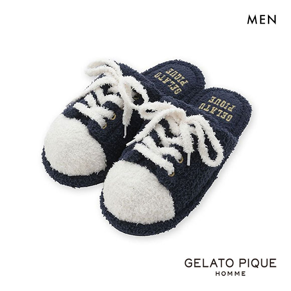 ジェラートピケ オム メンズ スポーティーベアスニーカー風ルームシューズ ジェラピケ gelato pique HOMME