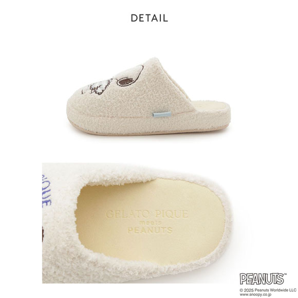ジェラートピケ オム メンズ PEANUTS オリジナルアートルームシューズ ジェラピケ パジャマ ルームウェア gelato pique スヌーピー HOMME