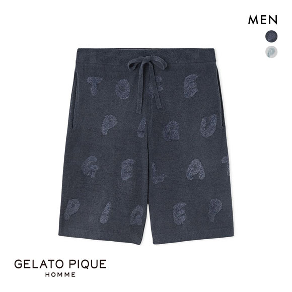 ジェラートピケ オム メンズ エアリーモコキャットハーフパンツ ジェラピケ パジャマ ルームウェア gelato pique HOMME