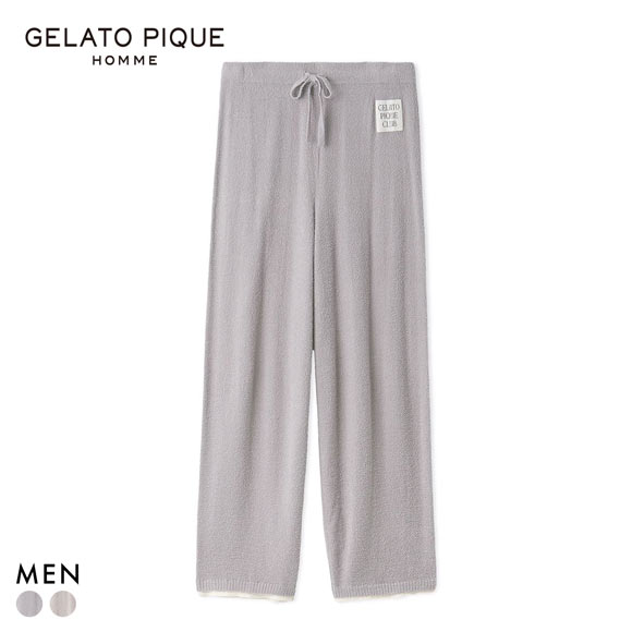 ジェラートピケ オム メンズ レイヤードホットスムーズィーロングパンツ ジェラピケ パジャマ ルームウェア GELATO PIQUE HOMME