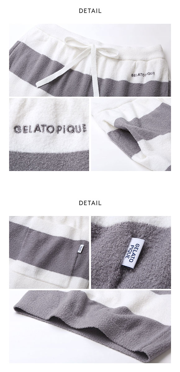 ジェラートピケ オム メンズ スムーズィー2ボーダーハーフパンツ ジェラピケ パジャマ ルームウェア gelato pique HOMME