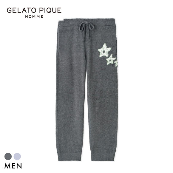 ジェラートピケ オム メンズ ベビモコスペースシップジャガードロングパンツ ジェラピケ パジャマ ルームウェア gelato pique HOMME