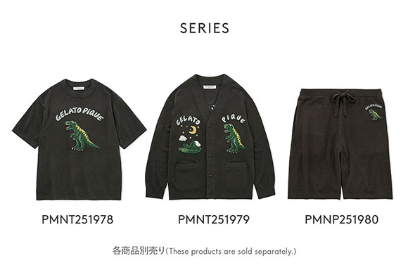 ジェラートピケ オム メンズ エアモコダイナソージャガードプルオーバー ジェラピケ パジャマ ルームウェア gelato pique HOMME