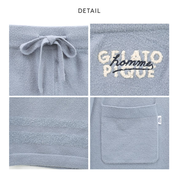 ジェラートピケ オム メンズ スムーズィーliteロゴセットアップ ジェラピケ パジャマ GELATO PIQUE HOMME
