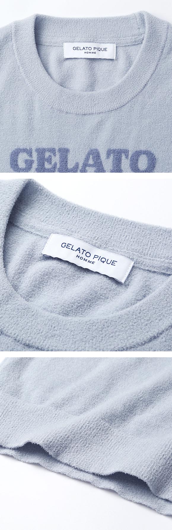 ジェラートピケ オム メンズ ドッグジャガードプルオーバー ジェラピケ パジャマ GELATO PIQUE HOMME