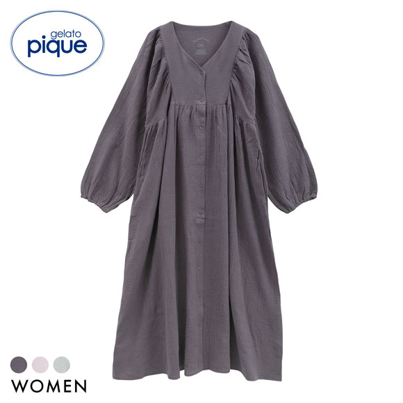 ジェラートピケ レディース マタニティガーゼワンピース ジェラピケ パジャマ ルームウェア gelato pique