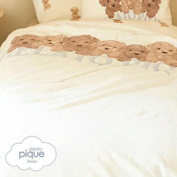 ジェラートピケ スリープ トイプードルジャガードマルチカバー ジェラピケ gelato pique Sleep