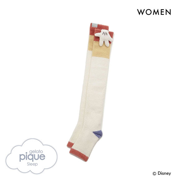 ジェラートピケ スリープ ディズニー Mickey 着圧ソックス ジェラピケ レディース gelato pique Sleep Disney