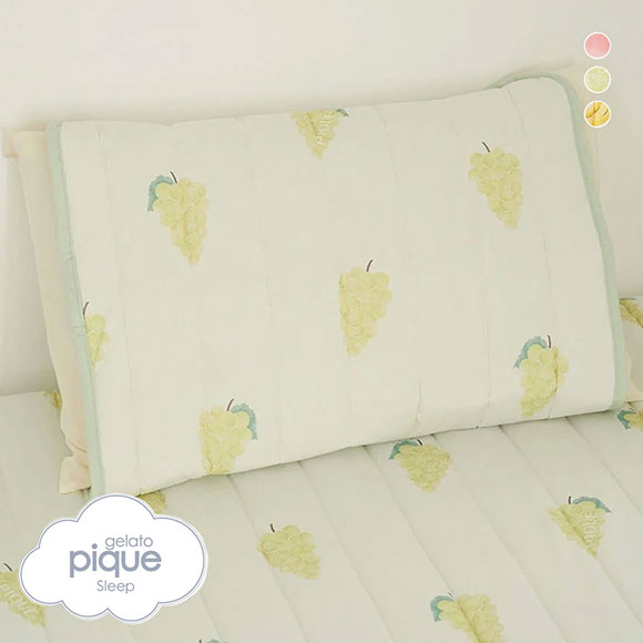 ジェラートピケ スリープ 接触冷感フルーツ柄ピローパッド ジェラピケ gelato pique Sleep