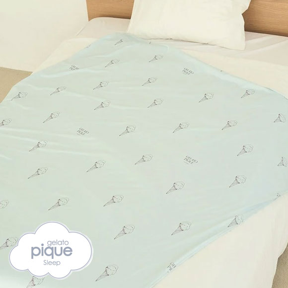 ジェラートピケ スリープ アイス柄 接触冷感×パイル リバーシブルケット ジェラピケ gelato pique Sleep