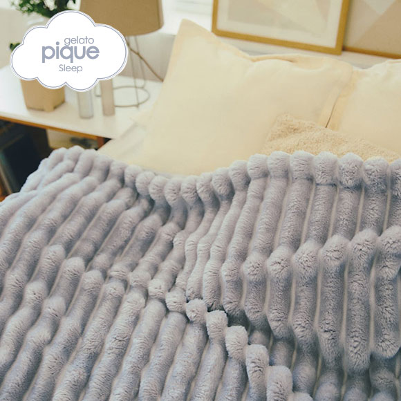 ジェラートピケ スリープ もこもこストライプ 毛布 ジェラピケ gelato pique Sleep