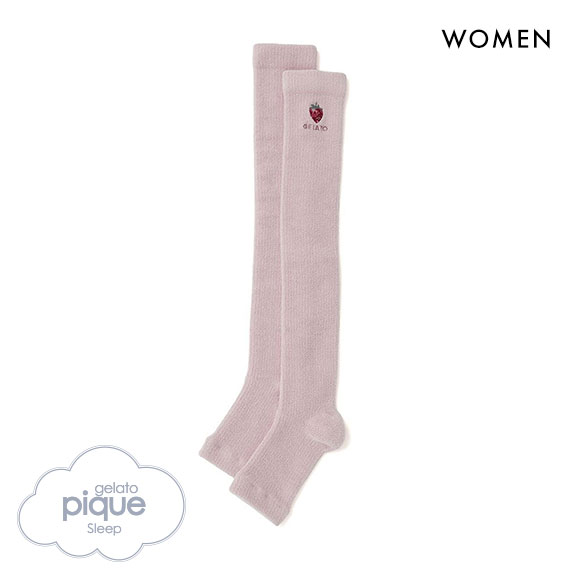 ジェラートピケ スリープ レディース ストロベリー刺繍 着圧ソックス ジェラピケ gelato pique Sleep