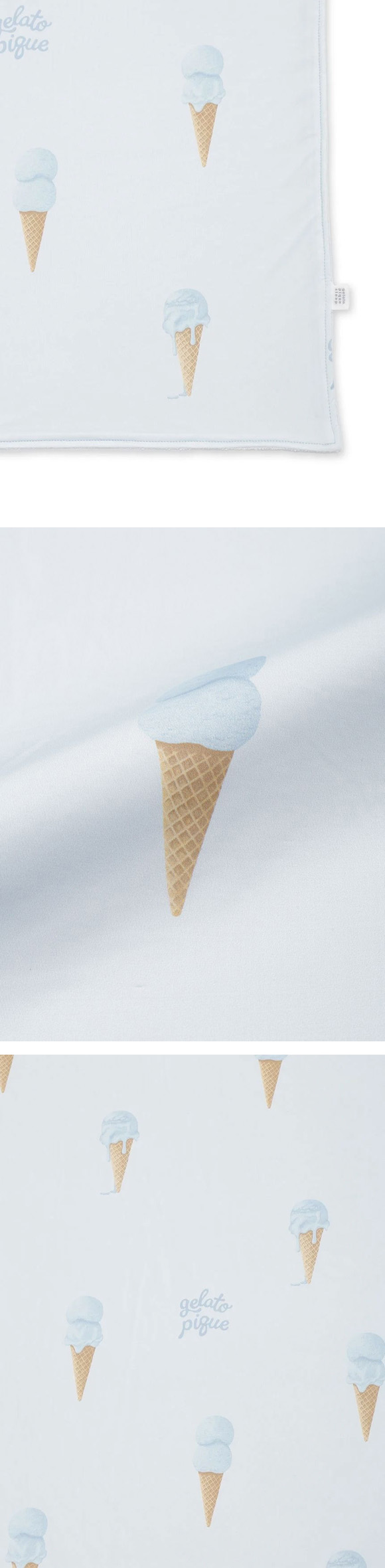 ジェラートピケ スリープ 接触冷感 アイス柄 リバーシブルケット ジェラピケ gelato pique Sleep