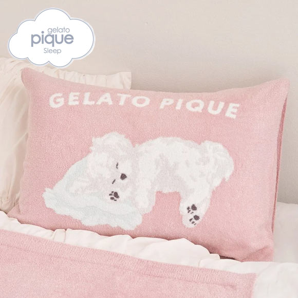 ジェラートピケ スリープ マルチーズジャガードピローケース ジェラピケ gelato pique Sleep