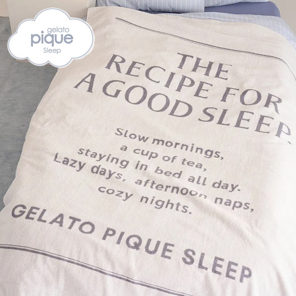ジェラートピケ スリープ ロゴデザイン今治タオルケット ジェラピケ gelato pique Sleep