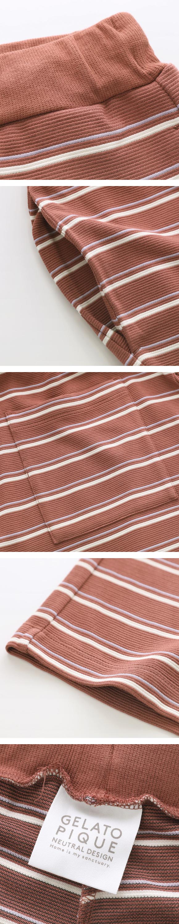ジェラートピケ ユニセックス UNISEX リップルボーダーハーフパンツ ジェラピケ パジャマ ルームウェア gelato pique