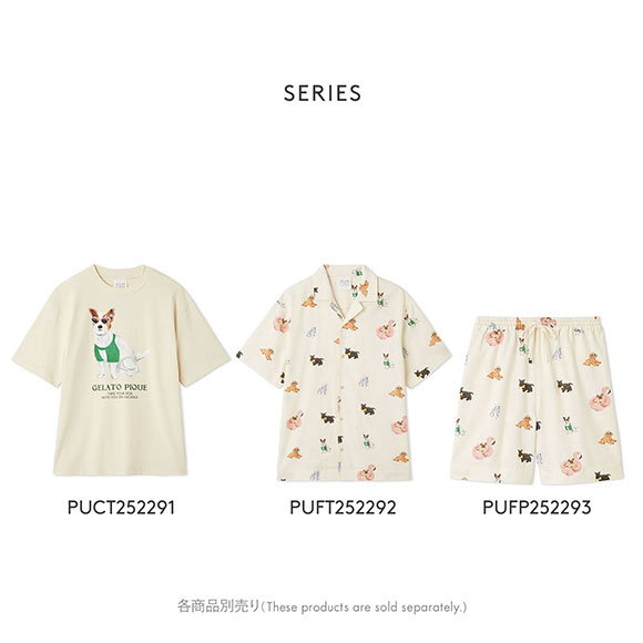 ジェラートピケ ユニセックス ワンポイントTシャツ ジェラピケ ルームウェア gelato pique UNISEX