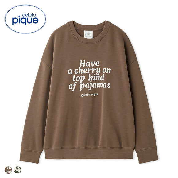 ジェラートピケ ユニセックス 裏毛プルオーバー ジェラピケ ルームウェア gelato pique UNISEX
