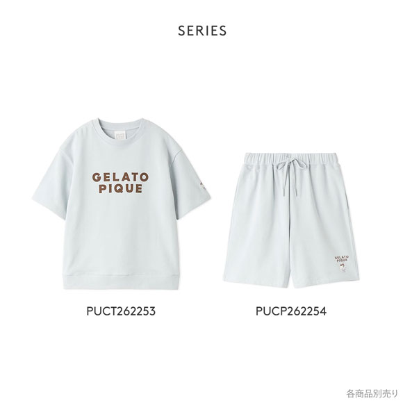 ジェラートピケ ユニセックス 裏毛ロゴプリントプルオーバー ジェラピケ パジャマ ルームウェア UNISEX gelato pique