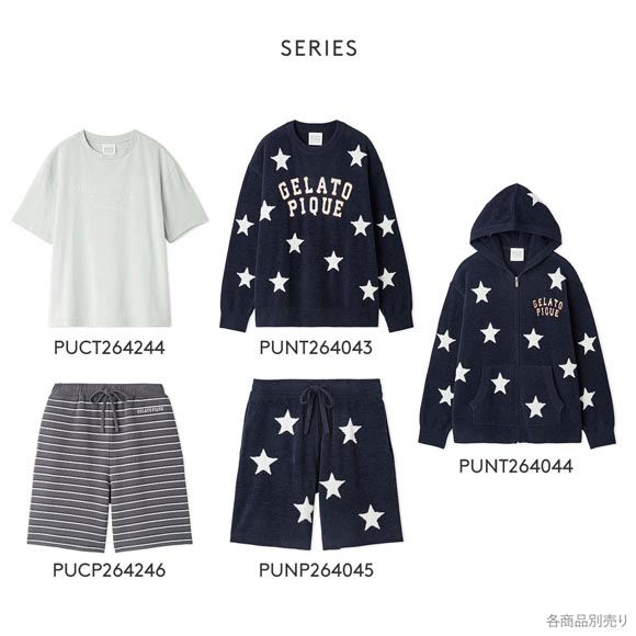 ジェラートピケ ユニセックス UNISEX カレッジロゴTシャツ ジェラピケ パジャマ ルームウェア gelato pique