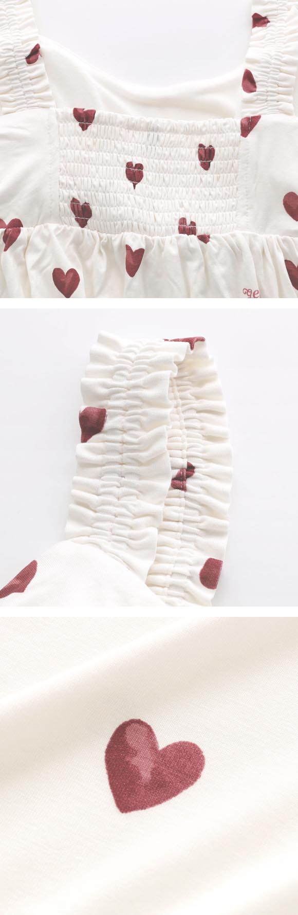 ジェラートピケ レディース 接触冷感 ハート柄カップインワンピース カップ付き ジェラピケ パジャマ ルームウェア gelato pique