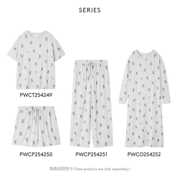 ジェラートピケ レディース コアラ柄ロングパンツ ジェラピケ パジャマ ルームウェア gelato pique