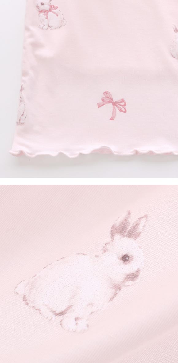 ジェラートピケ レディース ラビットラビット柄ロングパンツ ジェラピケ パジャマ ルームウェア gelato pique