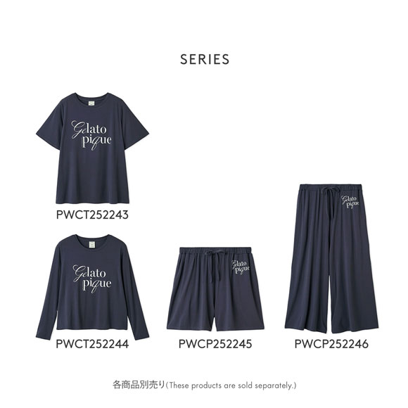 ジェラートピケ レディース レーヨンロゴロングTシャツ ジェラピケ パジャマ ルームウェア gelato pique