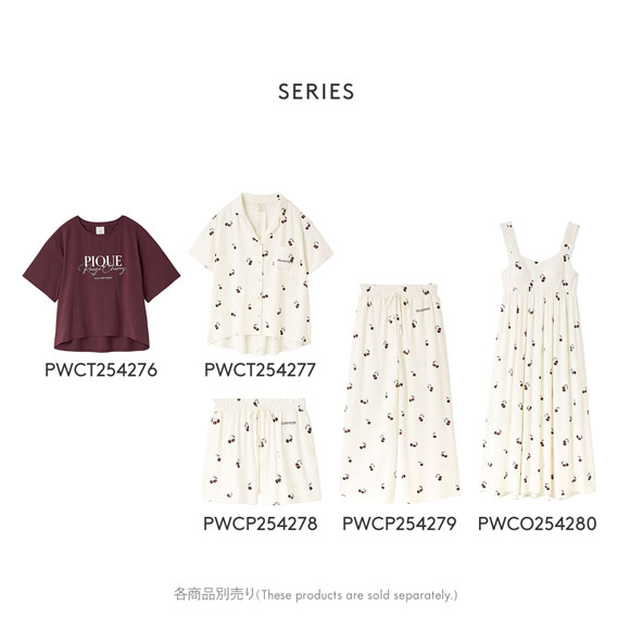 ジェラートピケ レディース 接触冷感 ルージュチェリーレーヨンロゴTシャツ ジェラピケ パジャマ gelato pique