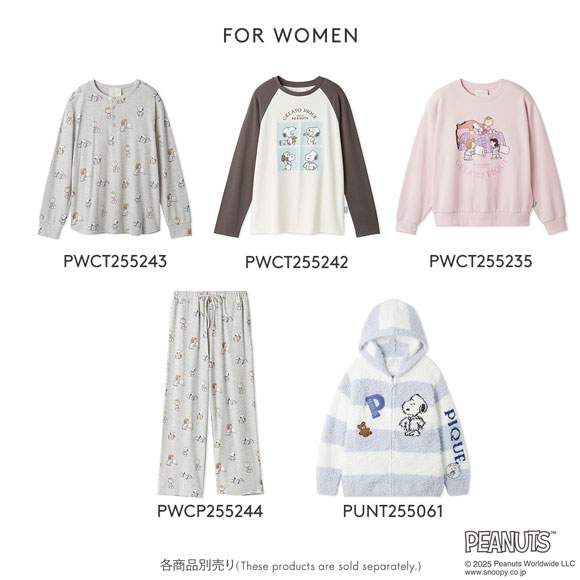 ジェラートピケ レディース PEANUTS オリジナルアート総柄ロングTシャツ ジェラピケ パジャマ ルームウェア スヌーピー gelato pique