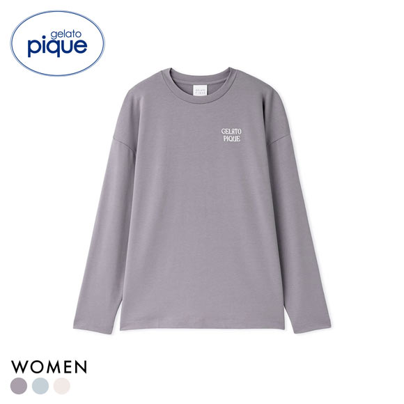ジェラートピケ レディース インレイロゴロンT ジェラピケ パジャマ ルームウェア gelato pique