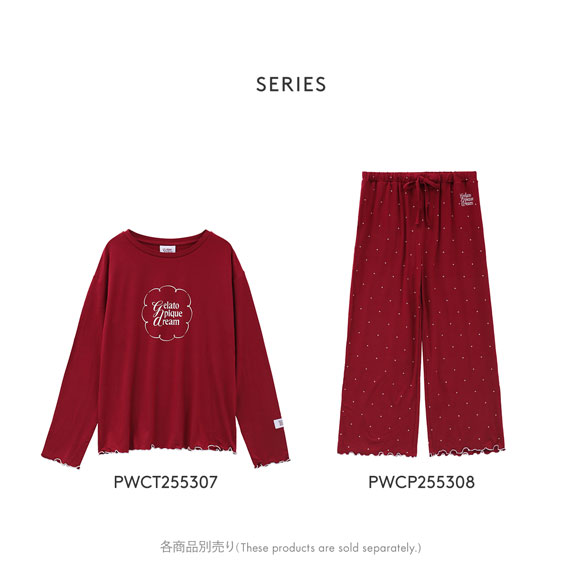 ジェラートピケ レディース ワンポイントレーヨンロゴロングTシャツ ジェラピケ パジャマ ルームウェア gelato pique HOLIDAY