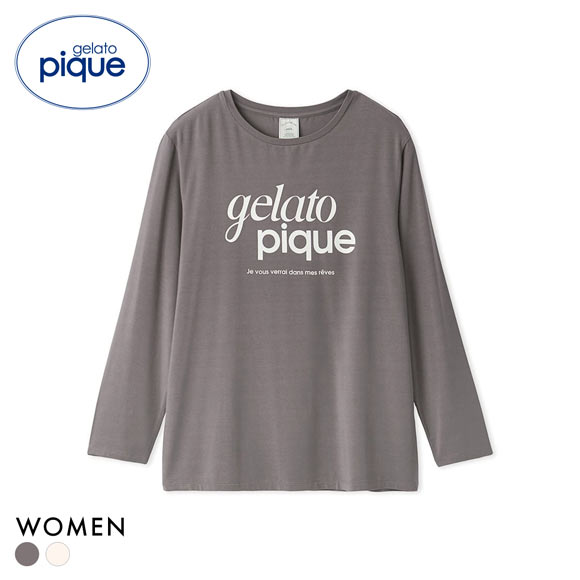 ジェラートピケ レディース レーヨンロゴロンT ジェラピケ パジャマ ルームウェア gelato pique