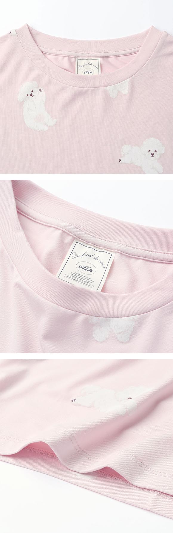 ジェラートピケ レディース ドッグ柄ロンT ジェラピケ パジャマ ルームウェア gelato pique