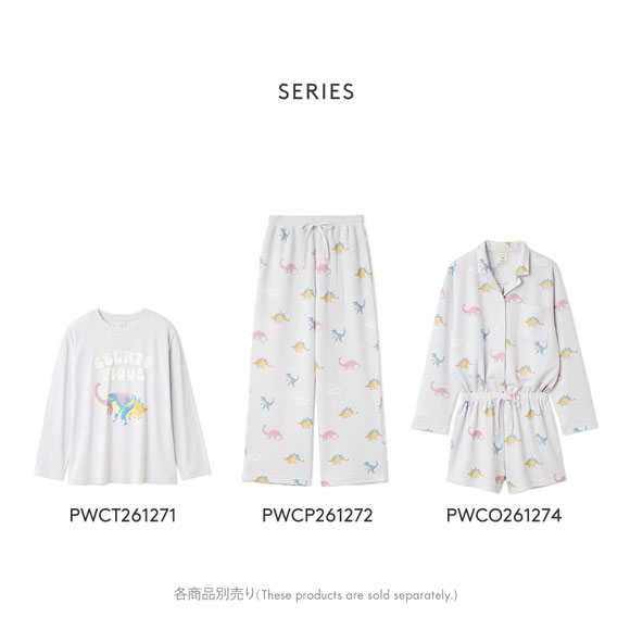 ジェラートピケ レディース ダイナソーワンポイントロンT ジェラピケ パジャマ ルームウェア gelato pique