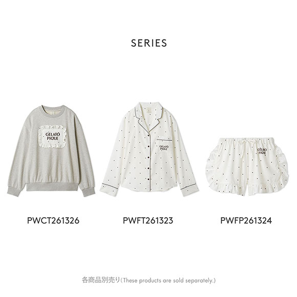 ジェラートピケ レディース WhiteDay ピローモチーフ裏毛プルオーバー ジェラピケ パジャマ ルームウェア gelato pique ホワイトデー