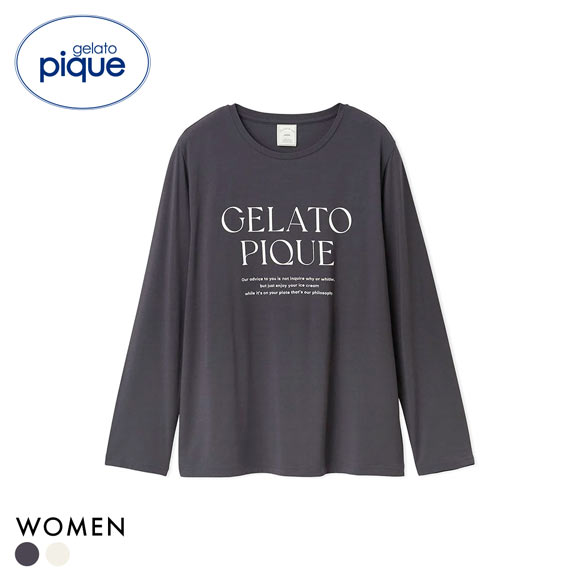 ジェラートピケ レディース レーヨンロゴロンT ジェラピケ パジャマ ルームウェア gelato pique