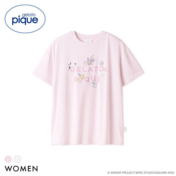 ジェラートピケ レディース ドラゴンクエスト ワンポイントTシャツ ジェラピケ パジャマ ルームウェア gelato pique DRAGON QUEST