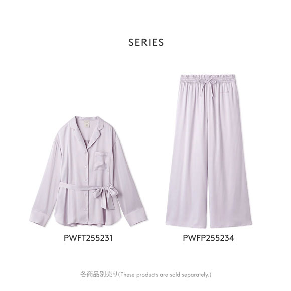 ジェラートピケ レディース 裏起毛サテンロングパンツ ジェラピケ パジャマ ルームウェア gelato pique