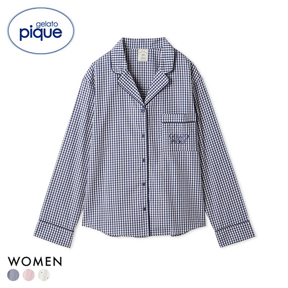 ジェラートピケ レディース WhiteDay 3柄シャツ ジェラピケ パジャマ ルームウェア gelato pique ホワイトデー