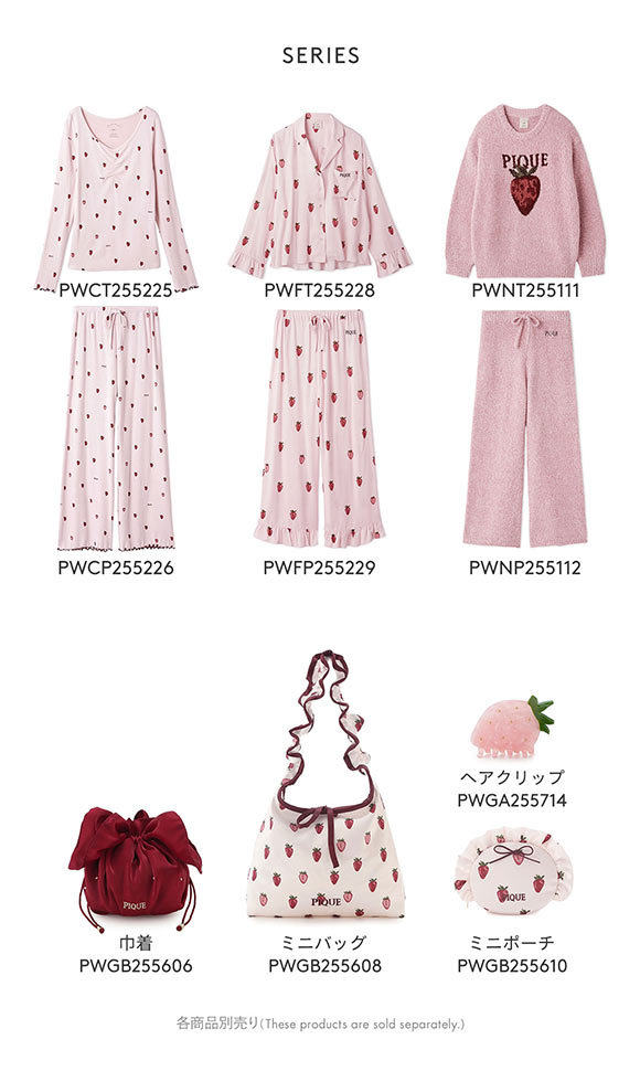 ジェラートピケ ストロベリーヘアクリップ ジェラピケ gelato pique