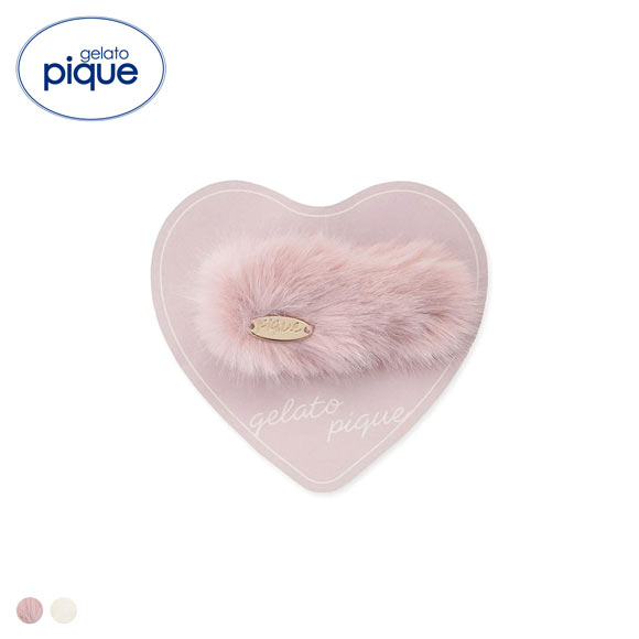 ジェラートピケ ファーヘアクリップ ジェラピケ gelato pique