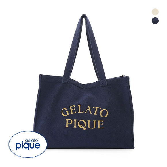 ジェラートピケ パイルロゴトートバッグ ジェラピケ gelato pique
