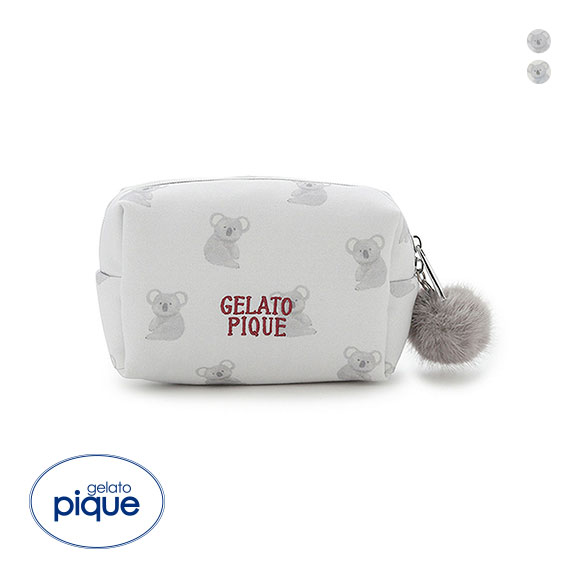 ジェラートピケ コアラ総柄ポーチ ジェラピケ gelato pique