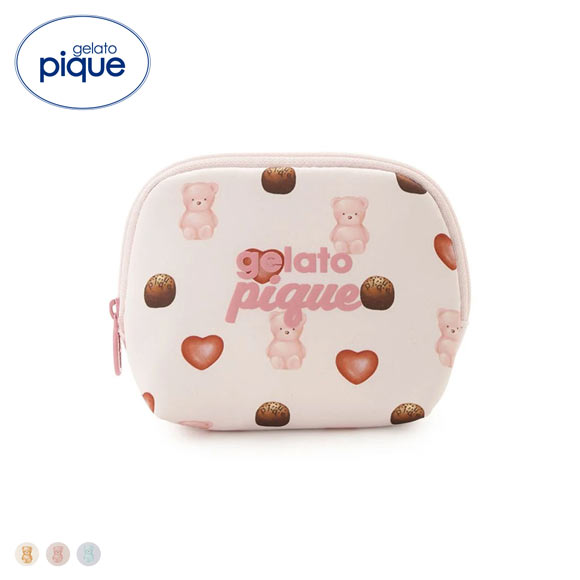 ジェラートピケ Valentine 総柄ティッシュポーチ ジェラピケ gelato pique バレンタイン