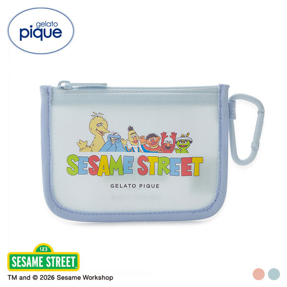 ジェラートピケ SESAME STREET ワンポイントポーチ ジェラピケ セサミストリート gelato pique